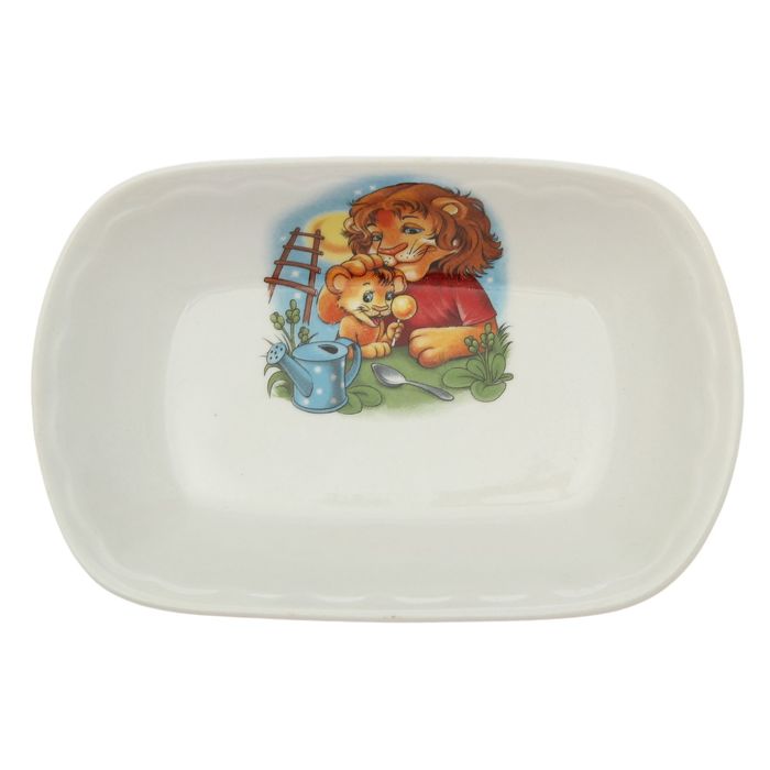 Салатник 200 мл "Заливное", алфавит, деколь, микс