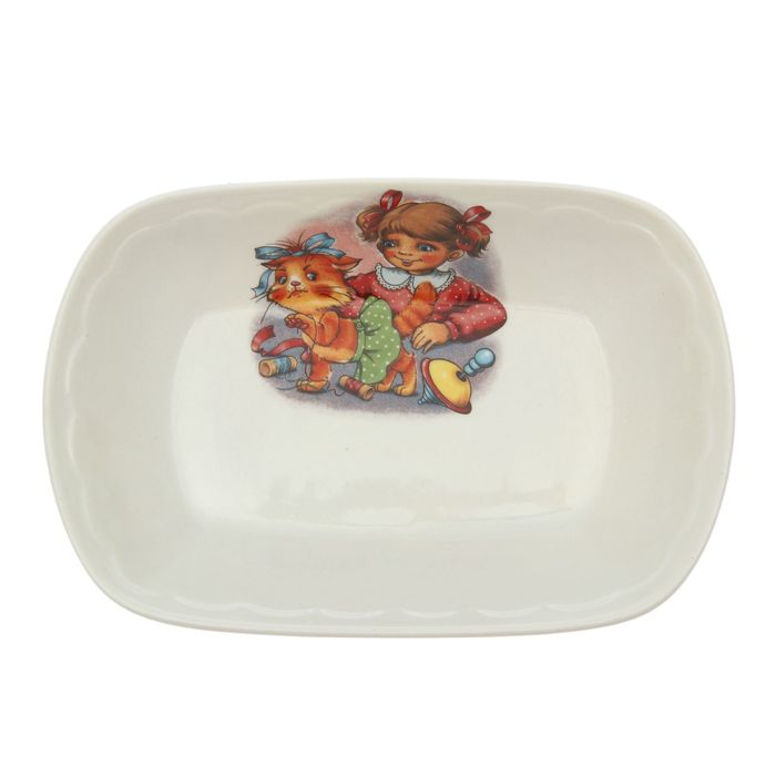 Салатник 200 мл "Заливное", алфавит, деколь, микс