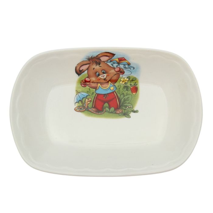 Салатник 200 мл "Заливное", алфавит, деколь, микс