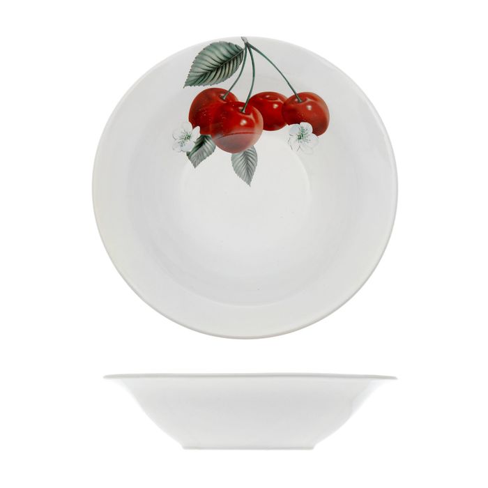 Салатник 250 мл "Миска 175", вишня, деколь