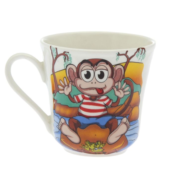 Кружка 190 мл "Маруся" обезьянки, деколь, микс