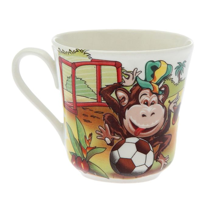 Кружка 190 мл "Маруся" обезьянки, деколь, микс