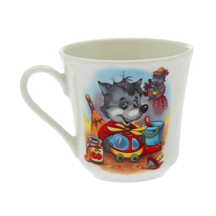 Кружка 190 мл "Маруся" алфавит, деколь, микс