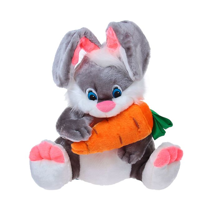 Мягкая игрушка "Заяц с морковкой", 57 см, МИКС