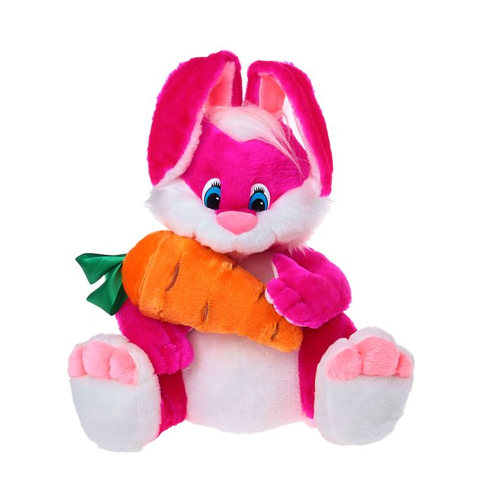Мягкая игрушка "Заяц с морковкой", 57 см, МИКС
