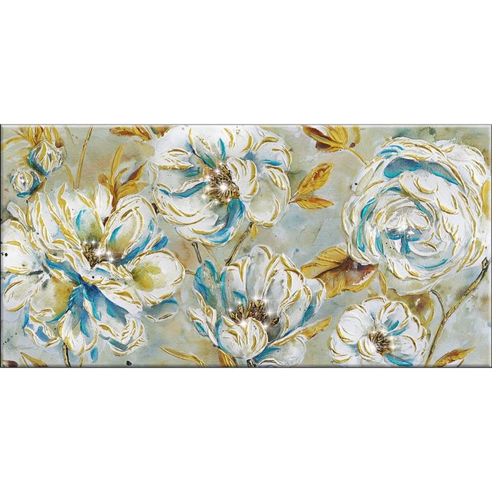 Картина на оргстекле со стразами "Мелодия сада" 50/100