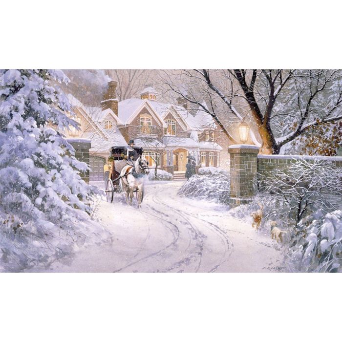 Картина на подрамнике "Мягкий зимний свет"