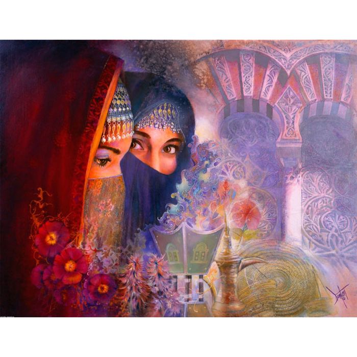 Картина на подрамнике "Рынок"