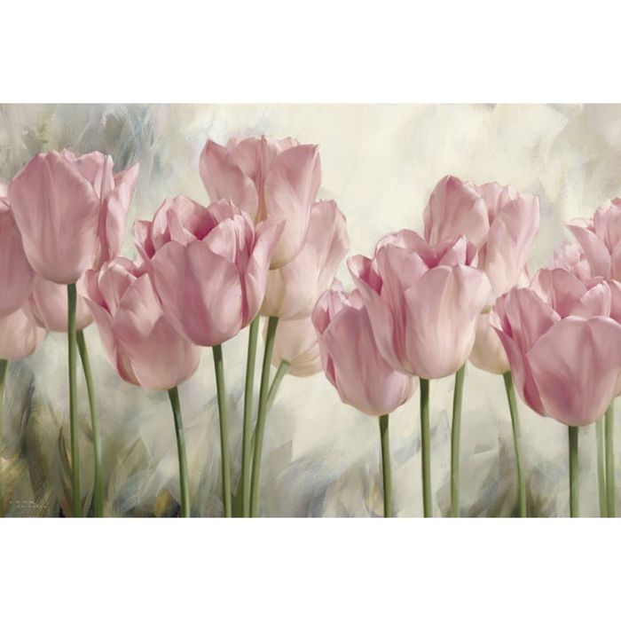 Картина на подрамнике "Розовые тюльпаны"