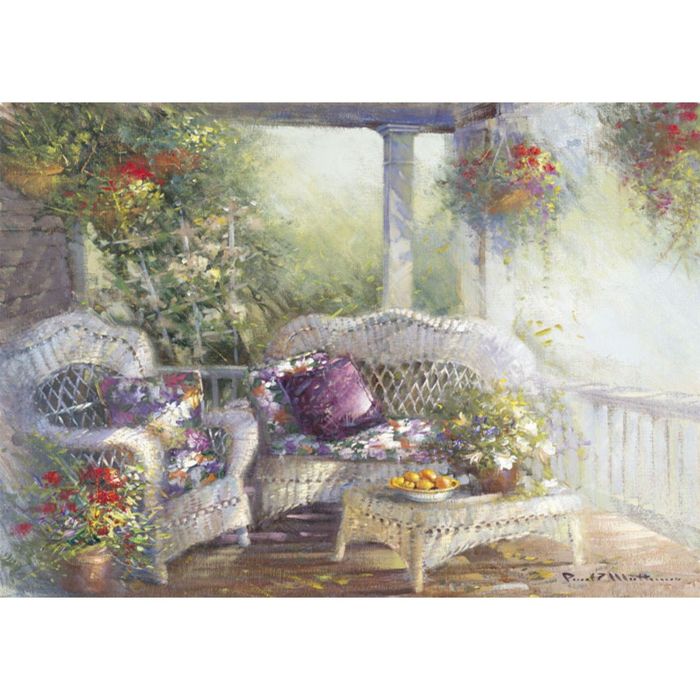 Картина на подрамнике "Весенняя веранда"