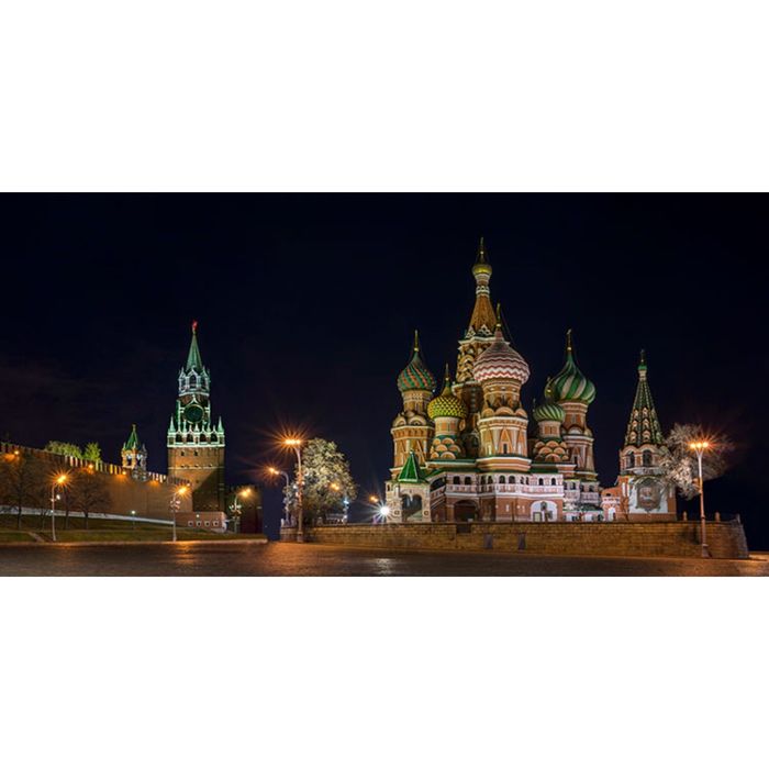 Картина на подрамнике "Васильевский спуск"