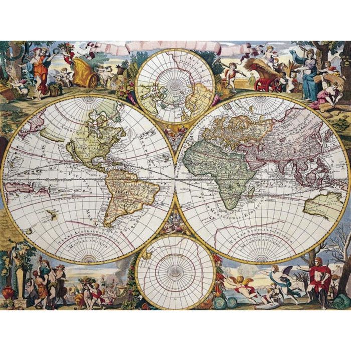 Картина на подрамнике "Карта Земли"