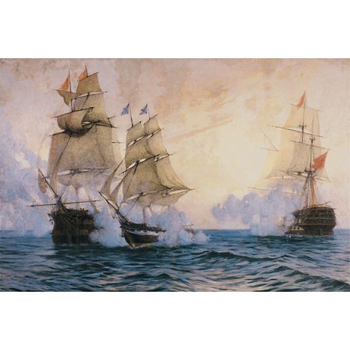 Картина на подрамнике "Бой Меркурия"