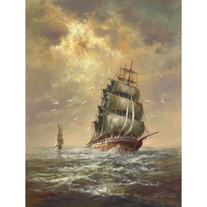 Картина на подрамнике "Шторм"