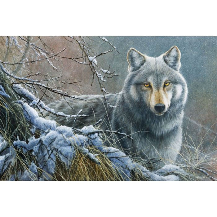 Картина на подрамнике "Серый волк"