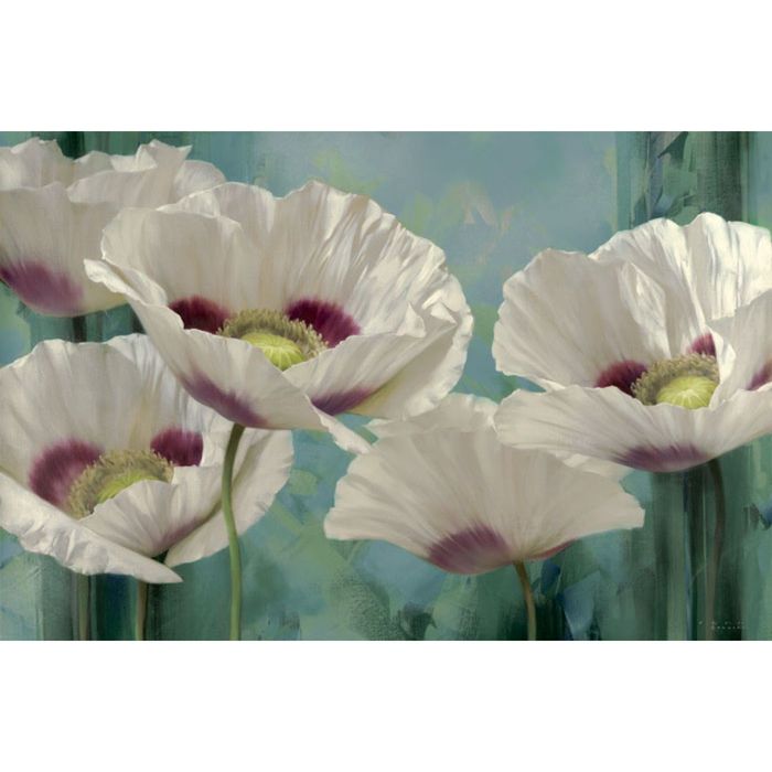 Картина на подрамнике "Белые маки"