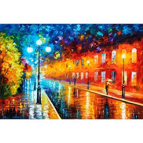 

Картина на холсте Канвас Постер "Синие огни" 60/80