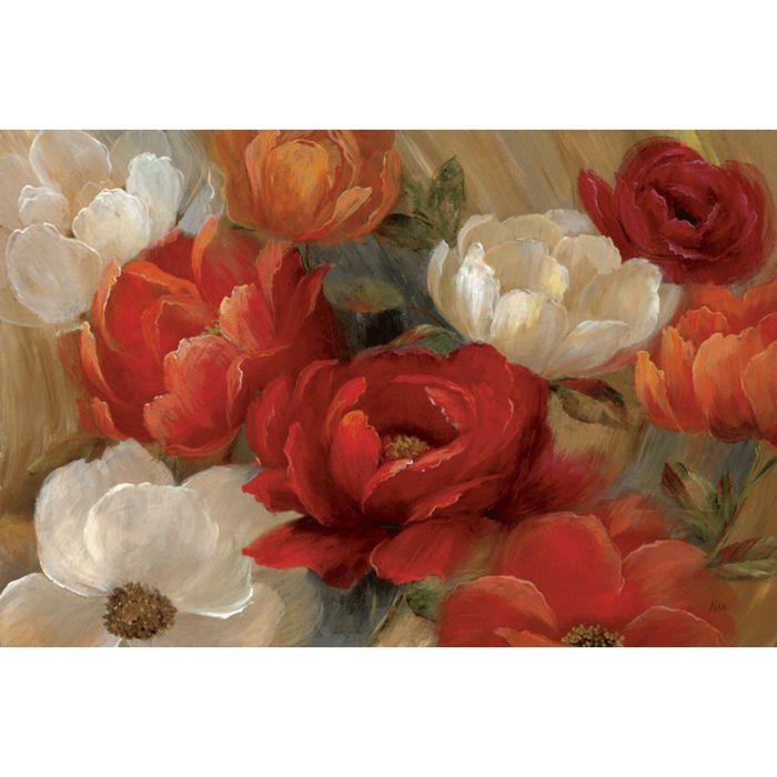 Картина на подрамнике "Коралловый сад"