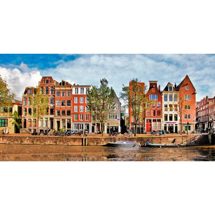 Картина на подрамнике "Весна в Амстердаме"