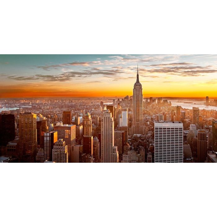 Картина на подрамнике "Восход над Нью-Йорком"