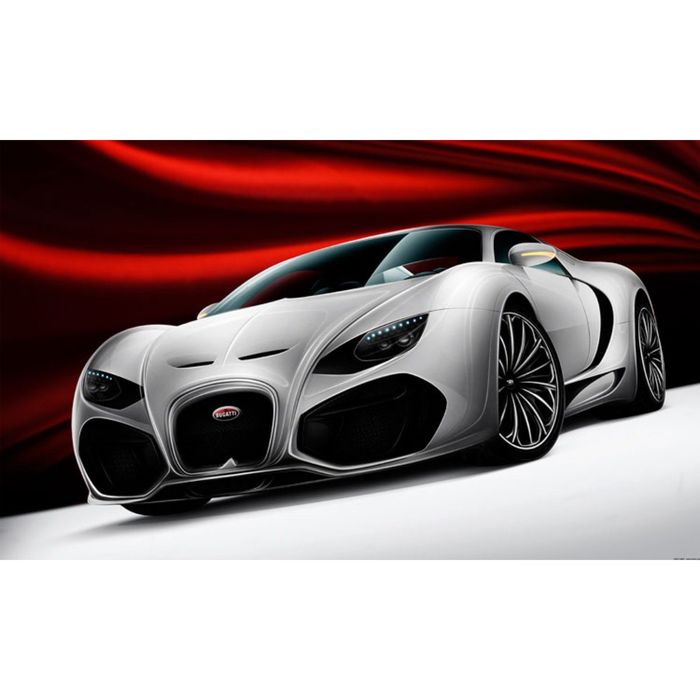 Картина на подрамнике "Бугатти"