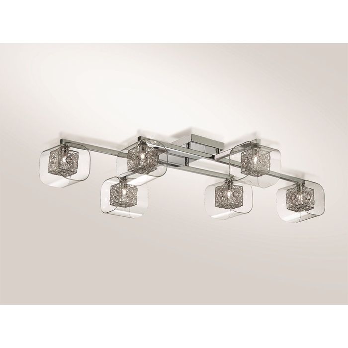 Люстра потолочная FORTA G9 6х40W 220V хром