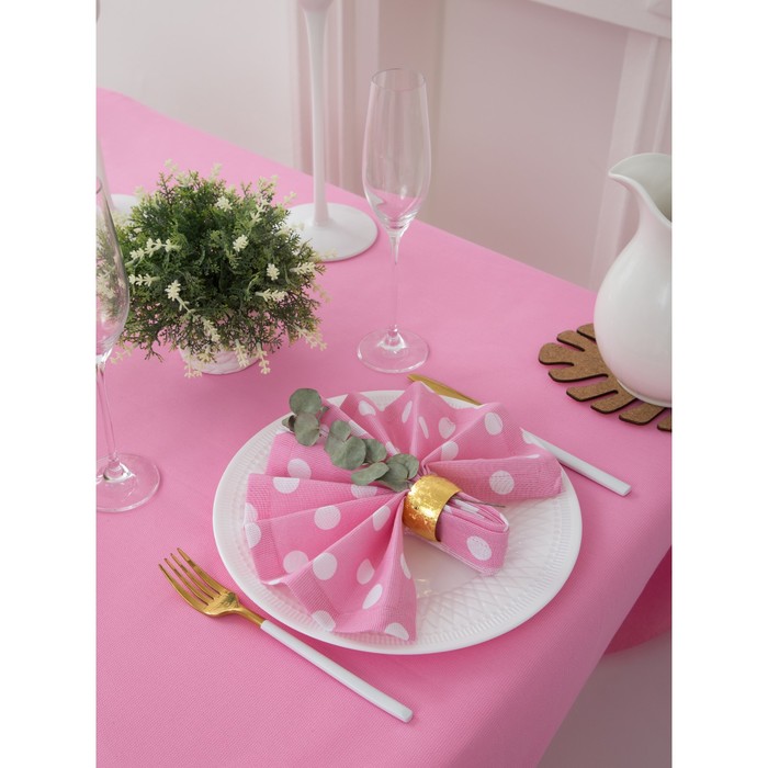 Набор столовый "Этель" Капкейк скатерть 150х200 см, салфетка 40х40 см 8 шт., рогожка