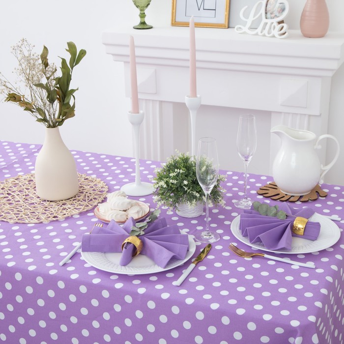 Набор столовый "Этель" Спелая смородина (вид2) скатерть 150х200 см, салфетка 40х40 см 8 шт., рогожка