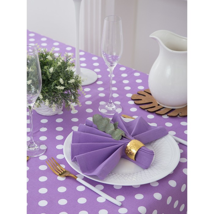 Набор столовый "Этель" Спелая смородина (вид2) скатерть 150х200 см, салфетка 40х40 см 8 шт., рогожка