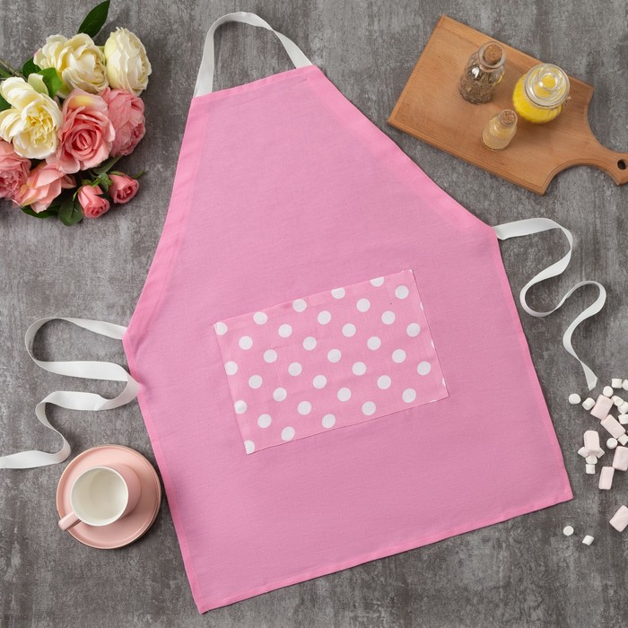 Фартук "Этель" Капкейк (вид 1), 100% хл, рогожка, 165 г/м2