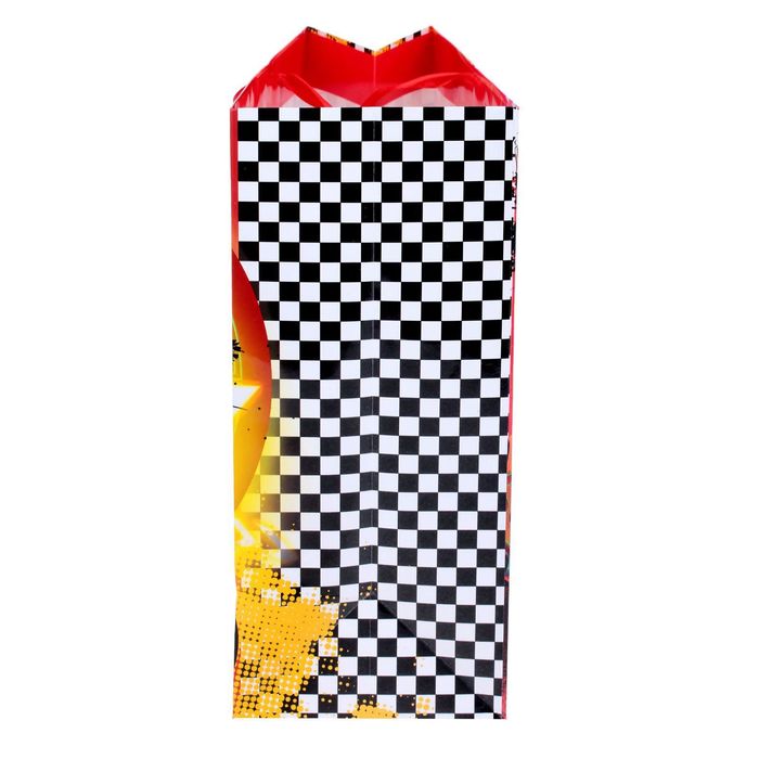 Пакет ламинированный вертикальный "Самому крутому ", Тачки, 23 х 27 х 11.5 см