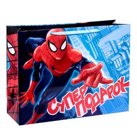Пакет ламинированный горизонтальный "Супер подарок",Человек-паук , 61 х 46 х 20 см от Сима-ленд