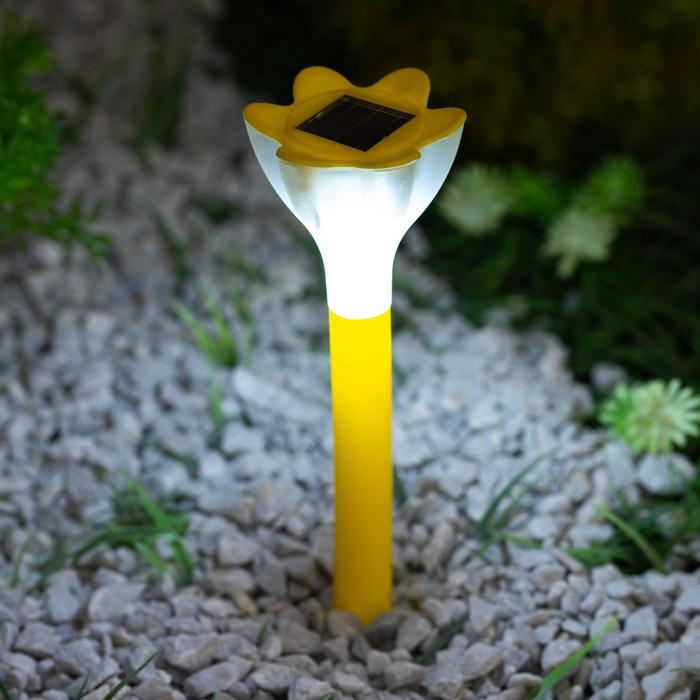 Cадовый светильник на солнечной батарее Yellow crocus, серия Classic