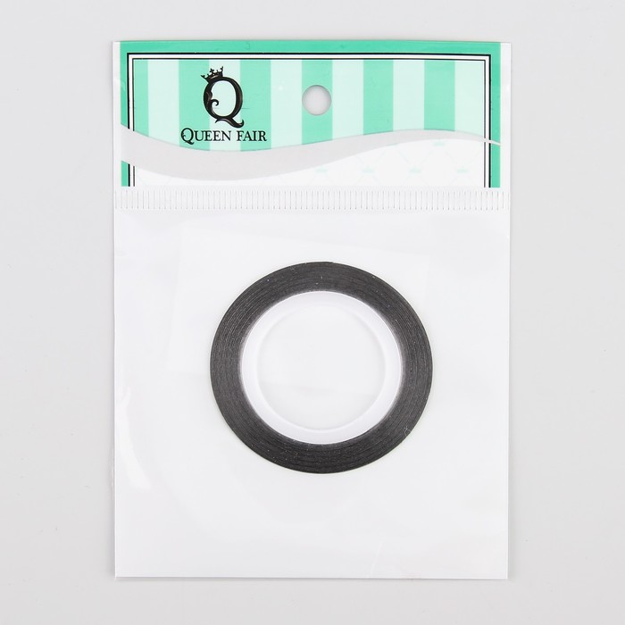 Лента фольгированная клеевая для ногтей, 0,1см, 18м, цвет зелёный