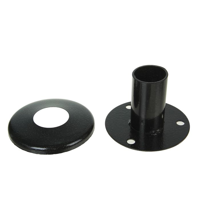 Опора с крышкой Uniel для садово-парковых светильников, h=95 мм, цвет черный