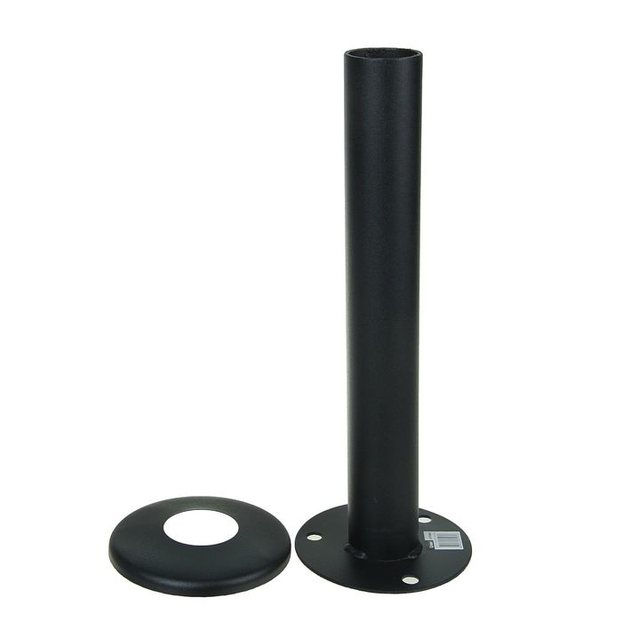 Опора с крышкой Uniel для садово-парковых светильников, h=400 мм, цвет черный