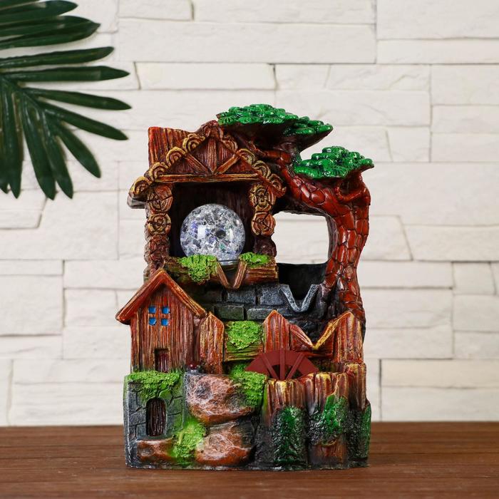 Фонтан "Усадьба" 13х19х25 см (с подсветкой) мод.F012