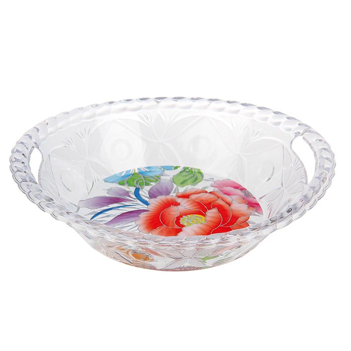 Салатник 450 мл "Цветы", МИКС