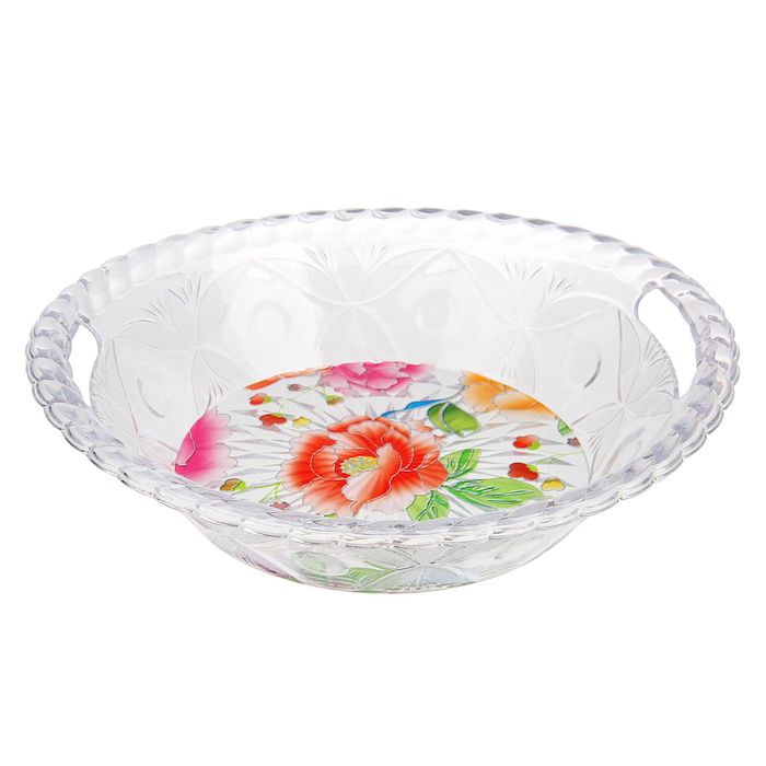 Салатник 1 л "Цветы", МИКС