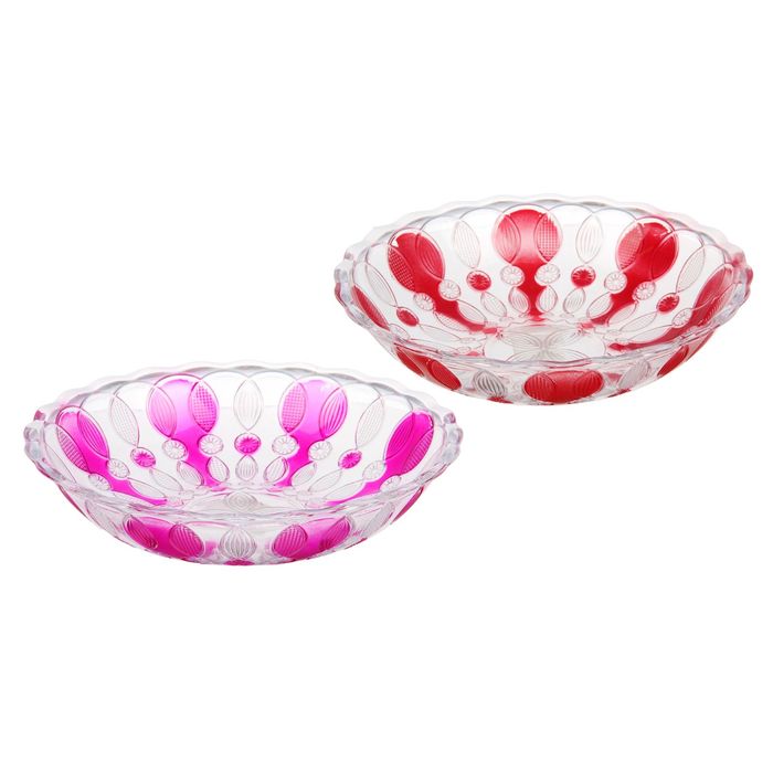 Салатник 23х23х5 см, цвета МИКС