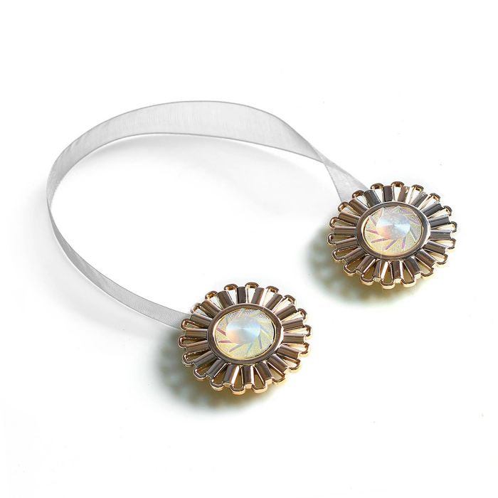 Подхват для штор на ленте "Ромашка", d=5см, разноцветный