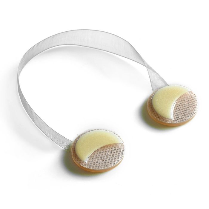 Подхват для штор на ленте "Месяц", d=4см, цвет молочный