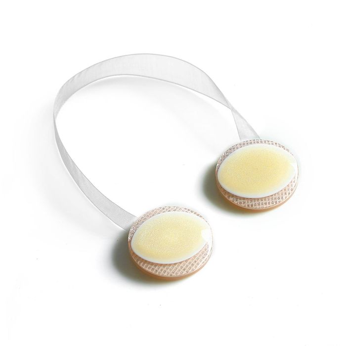 Подхват для штор на ленте "Кошачий глаз", d=4см, цвет молочный