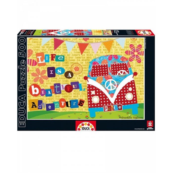 Пазл 500 деталей "Жизнь - это прекрасное приключение"