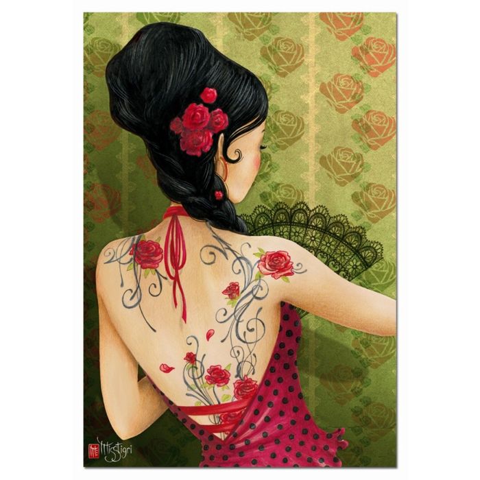 Пазл 500 деталей "Девушка с веером"