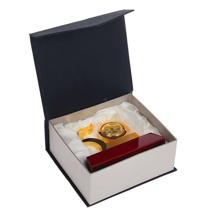 Набор настольный «50» с часами