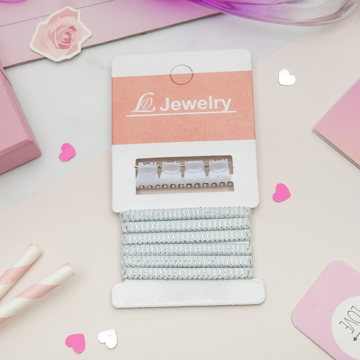 Набор для волос "Классик" белый (4 краба, 6 резинок)