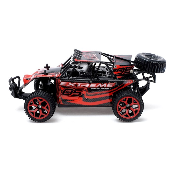 Машина радиоуправляемая "Багги", работает от аккумулятора, полный привод 4WD, 1:18 МИКС