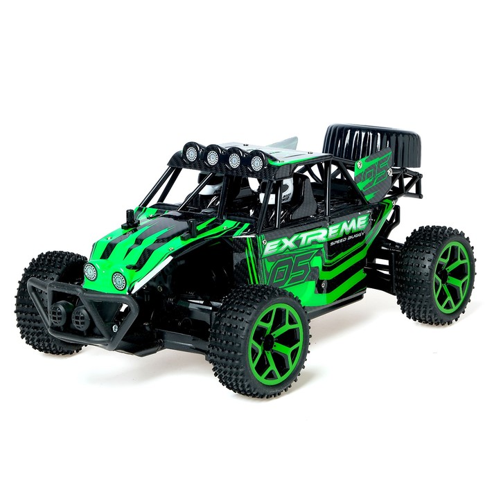 Машина радиоуправляемая "Багги", работает от аккумулятора, полный привод 4WD, 1:18 МИКС