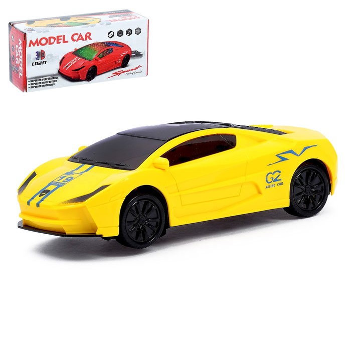 Машина "Супертачка", работает от батареек, световые и звуковые эффекты